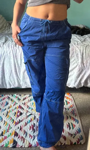 Garage Blue Cargo Pants thumbnail 1