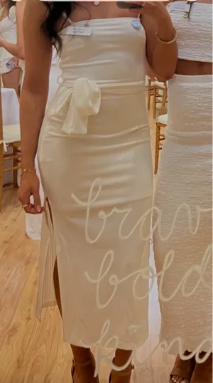 Hello Molly Dress Maxi White  thumbnail 2