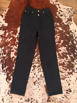 Vintage‎ Lawman black denim jeans size 25 thumbnail 2
