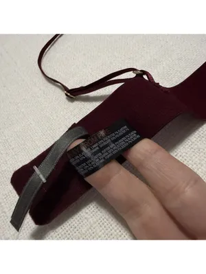 Anthropologie Burgundy Plum Velvet Triangle Spaghetti Strap Unlined Bralette NWT thumbnail 8