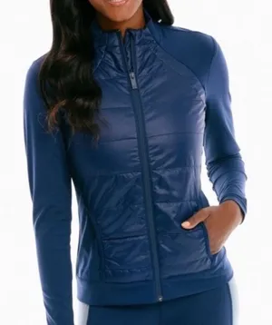 Southern Tide Josette Mixed Media Full Zip Athletic Jacket thumbnail 1