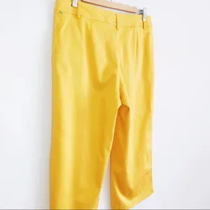 Yellow wide legs capris Size 12 thumbnail 5