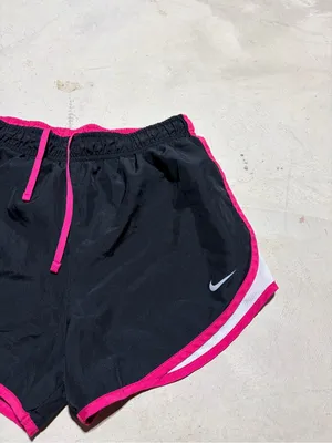 Nike Women’s Black Running Shorts with Pink Trim medium thumbnail 2