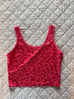 Pink cheetah athletic top Size XS thumbnail 2