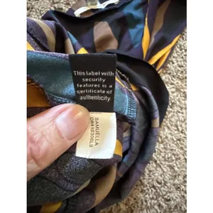 DVF Diane von Furstenberg Samuella Traveler prune silk shift purple yellow Sz 6 thumbnail 7