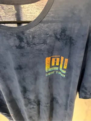 Old Navy Navy Tie-Dye Tee with Multicolor Surf Logo thumbnail 2
