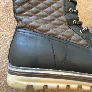 Black and Tan Lace Up Boots Size 7 thumbnail 3