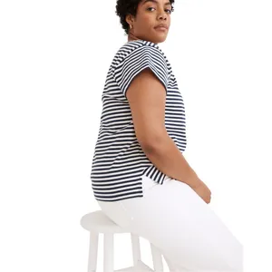 Madewell XL Top Organic Cotton Lyndale Oversized Tee Classic‎ Indigo Blue 1298 thumbnail 11
