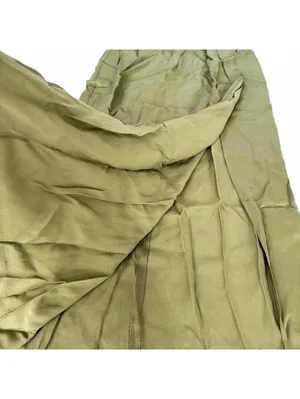 Topshop Ruched Front Vent Satin Maxi Skirt Sarong Skirt NWT Green Size 2 thumbnail 5