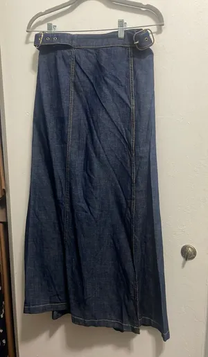 Maxi Denim ZARA Skirt thumbnail 1