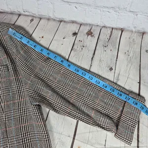 Miou Muse Plaid Blazer‎ Women's Size M Double Breasted Longline Oversized Jacket thumbnail 8