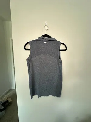 Slazenger Women's Small Golf Blue Sleeveless V-neck Collared Top thumbnail 4