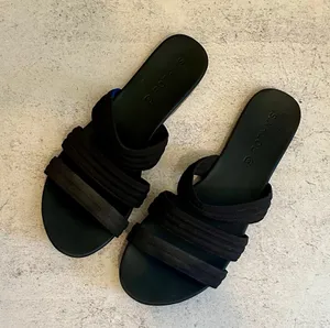 Rothy’s Black Triple Band Sandals Size 8 thumbnail 3