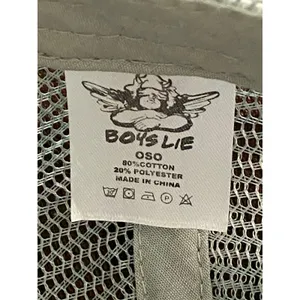 Boys Lie Angel Cherub Terry Cloth Trucker Hat Gray White Snapback Y2K Streetwear thumbnail 6