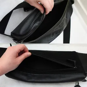 RARE Coach x Star Wars Black Leather Logo Unisex Adjustable Belt Bag thumbnail 4