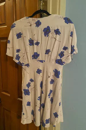 Free People Melanie Dress Blue Flowers thumbnail 6