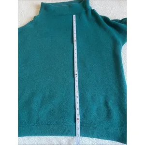 Free People Ottoman Slouchy Tunic Sweater Size S Teal Oversized Mock Neck thumbnail 9