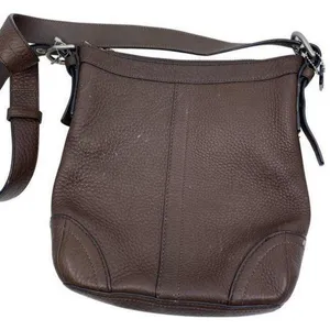 coach shoulder brown leather cross body bag thumbnail 1
