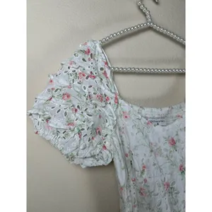 LoveShackFancy Clementine Eyelet Dress Size 2 Coquette Floral Girly Midi Length thumbnail 6