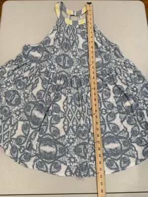 Free People Mini Dress Womens Medium Boho Flowy Euro Summer Festival Indie Linen thumbnail 5