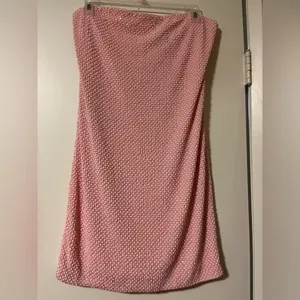 NWT ALICE + OLIVIA Leia strapless beaded mesh mini dress Pastel Pink 12 thumbnail 5