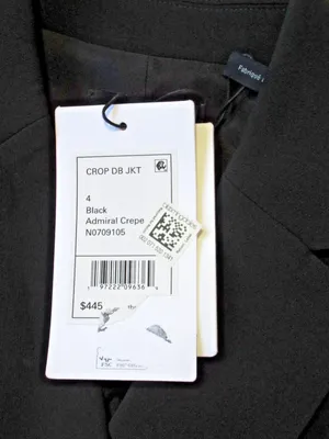 NWT Theory Crop Double-Breasted Jacket in Black Admiral Crepe Blazer 4 thumbnail 7