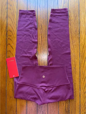 Lululemon Align High Rise 25” NY, Burgundy Bay Size 6 NWT thumbnail 1