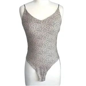 Nordstrom Gaze Size XS Leopard Printed Bodysuit. thumbnail 3