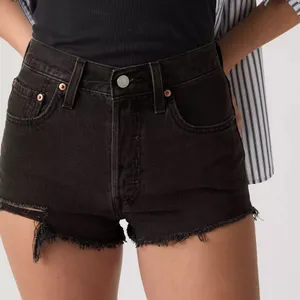 Levi’s 501® Original Fit Women's Micro Shorts in Lunar Black - Black Sz 27 thumbnail 1