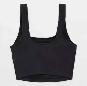 Aerie ‼️OFFLINE by Ribbed Square Neck Longline Sports Bra‼️ thumbnail 4
