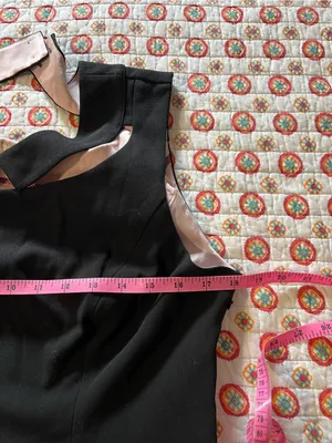 NWT Anthropologie STCL Stamp Dress Black Faux Collar size 12 retails $148 thumbnail 7