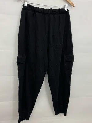 Victoria’s Secret PINK Cargo Sweatpants Large Black Jogger thumbnail 3