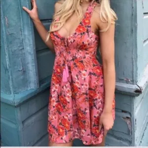 Free People Pink Washed Ashore Mini Dress NWT thumbnail 4