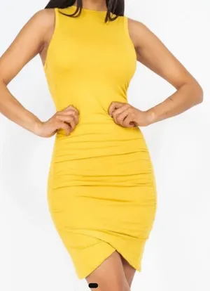 Yellow Bodycon Dress thumbnail 1