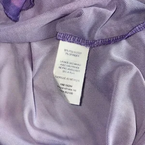 Caution To The Wind Purple Mesh Blouse Tie Front Medium Cover Up Y2K 🩷 thumbnail 6