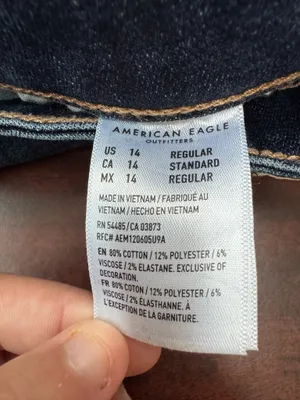 American Eagle Next Level Stretch Super Hi-Rise Flare Jeans Size 14 thumbnail 7