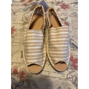 NWT Reef Escape Sling TX Natural Stripes Slingback Sandals Women Size 9 thumbnail 2