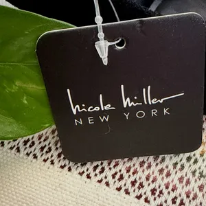 NEW Nicole Miller New York Black Faux Leather Suede Pointy Toe Heels, Size 10 thumbnail 10