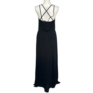 Hollister Black Sleeveless Spaghetti Straps Maxi Dress NWT thumbnail 4