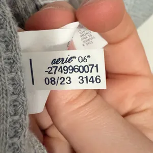 Aerie LumberJane Waffle Shirt in medium heather gray size XXS thumbnail 5