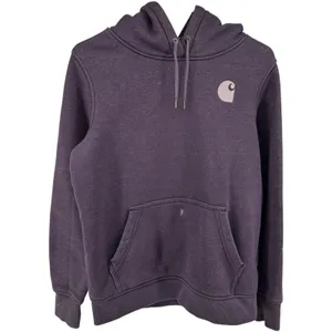 Carhartt Hoodie Relaxed Fit Heavyweight Sweatshirt Spellout Blackberry Purple S thumbnail 2