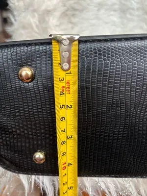 bebe Fabiola Stamped Lizard Dome Satchel Black Cream Logo One Size thumbnail 15