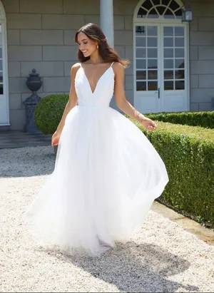 Hello Molly The Only One Maxi Dress White Tulle Size 4 thumbnail 1