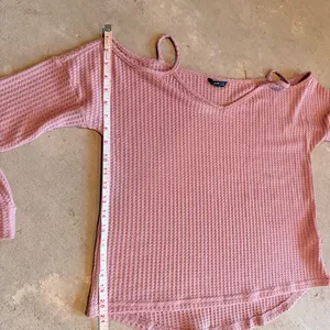 SHEIN Blush Knit Top thumbnail 3