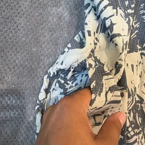 Royal Robbins Small Blue Ivory Tropical Print Shift Dress Short Sleeve Pockets # thumbnail 5