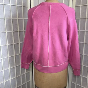 Anthropologie Pilcro Pink Oversized Cozy Coquette Balletcore Sweater Size XXS thumbnail 9