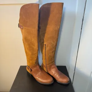 Naturalizer January Wide Calf Brown Leather Suede Over‎ Knee Riding Boots 5.5 M thumbnail 2