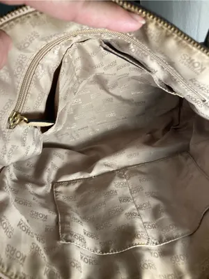 Michael Kors pebbled leather Women's Blush Pink Tote Bag with Tan Straps thumbnail 6