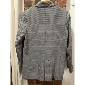 Mango Houndstooth Plaid Double Breasted Blazer Heritage Prep M thumbnail 6