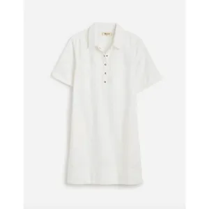 Madewell Denim Popover Dress Shift Pockets Casual Pure White Minimalist S NWT thumbnail 6